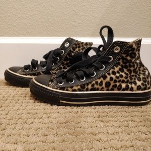 Lepard print Converse mens 4 women's 6